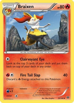 Braixen/146  - Reverse Holofoil XY Base Set - Uncommon