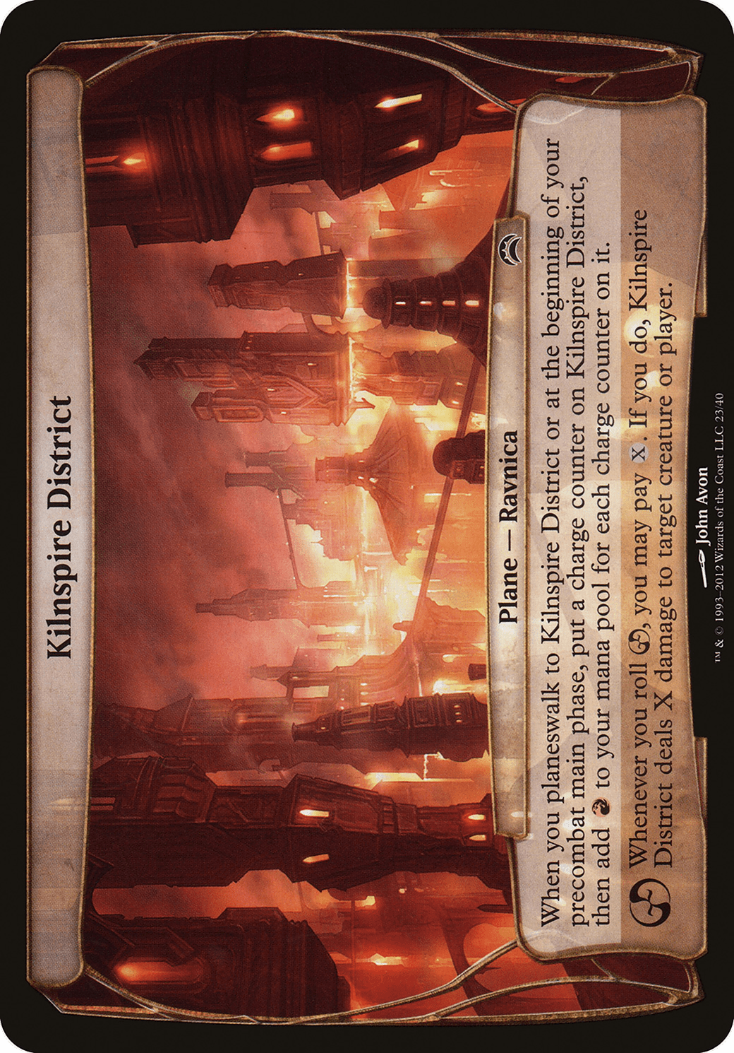 Kilnspire District (023) [Planechase 2012 Planes]  Foil