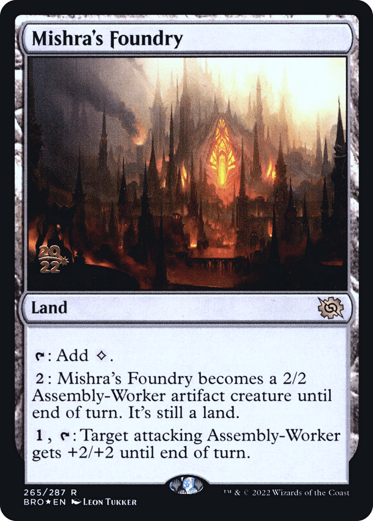 Mishra's Foundry [The Brothers' War Prerelease Promos]
