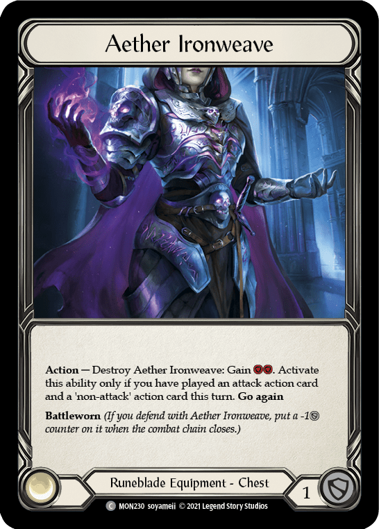 Aether Ironweave [MON230] (Monarch)  1st Edition Normal