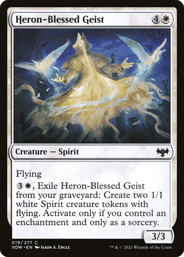 Heron-Blessed Geist [Innistrad: Crimson Vow] Foil