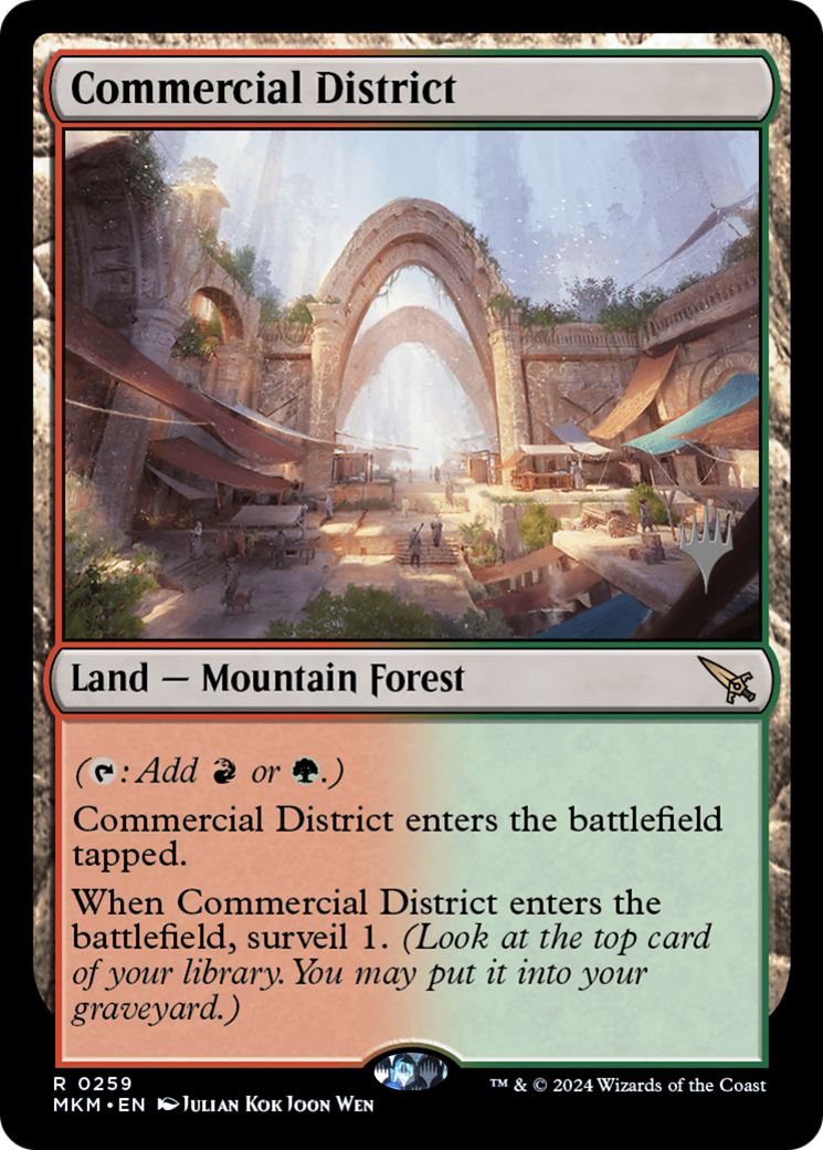 Commercial District (Promo Pack) [Murders at Karlov Manor Promos] Foil