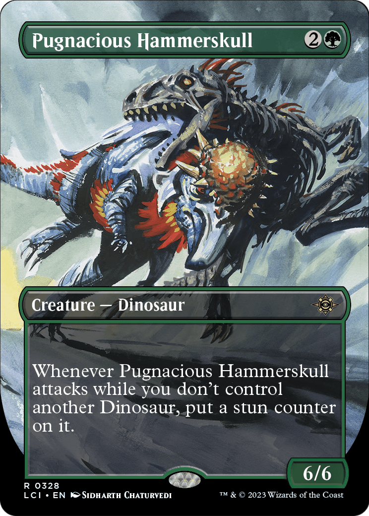 Pugnacious Hammerskull (Borderless) [The Lost Caverns of Ixalan] Foil