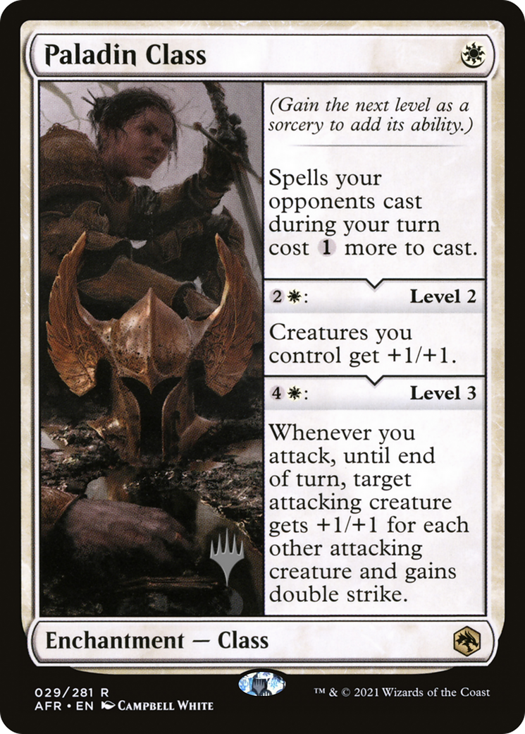 Paladin Class (Promo Pack) [Dungeons & Dragons: Adventures in the Forgotten Realms Promos] Foil