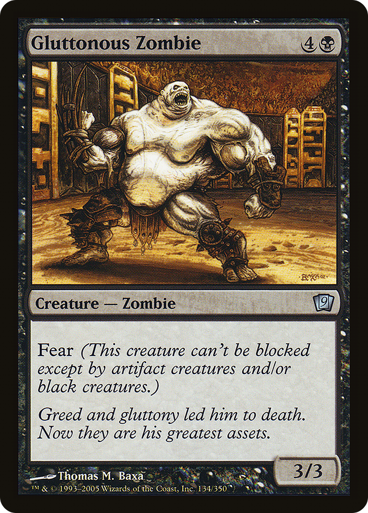 Gluttonous Zombie [Ninth Edition] Foil