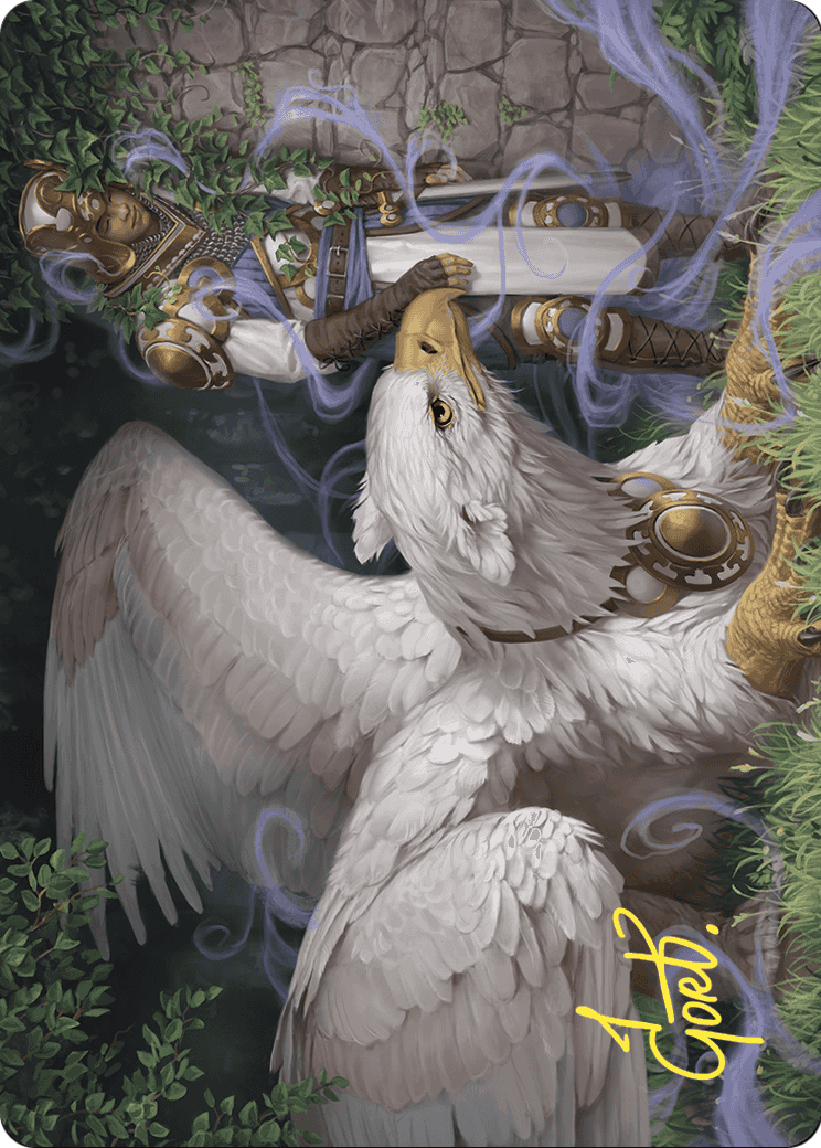 Dutiful Griffin // Dutiful Griffin (AWOE-003) - Wilds of Eldraine Art Series (Borderless)