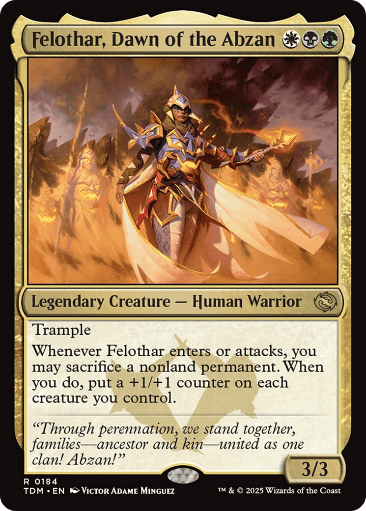 Felothar, Dawn of the Abzan (184) [Tarkir: Dragonstorm]  Foil
