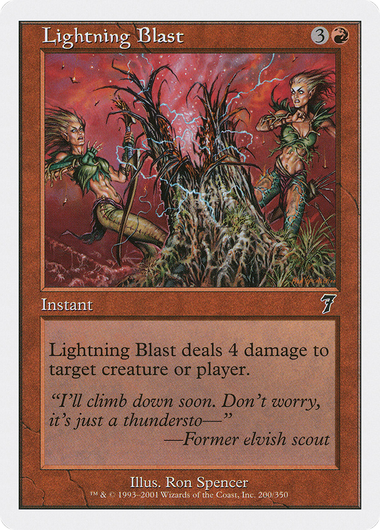Lightning Blast [Seventh Edition] Foil