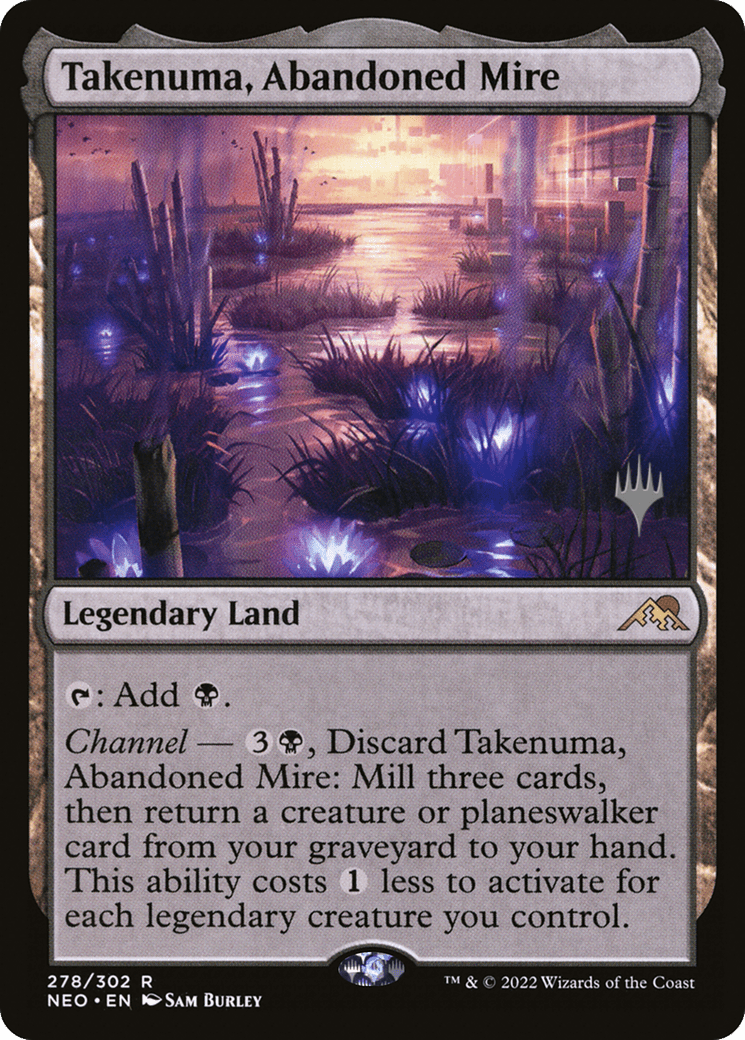 Takenuma, Abandoned Mire (Promo Pack) [Kamigawa: Neon Dynasty Promos] Foil