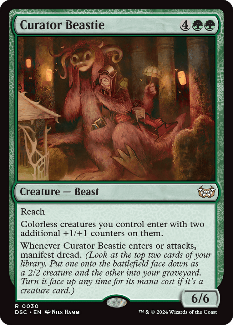 Curator Beastie [Duskmourn: House of Horror Commander]