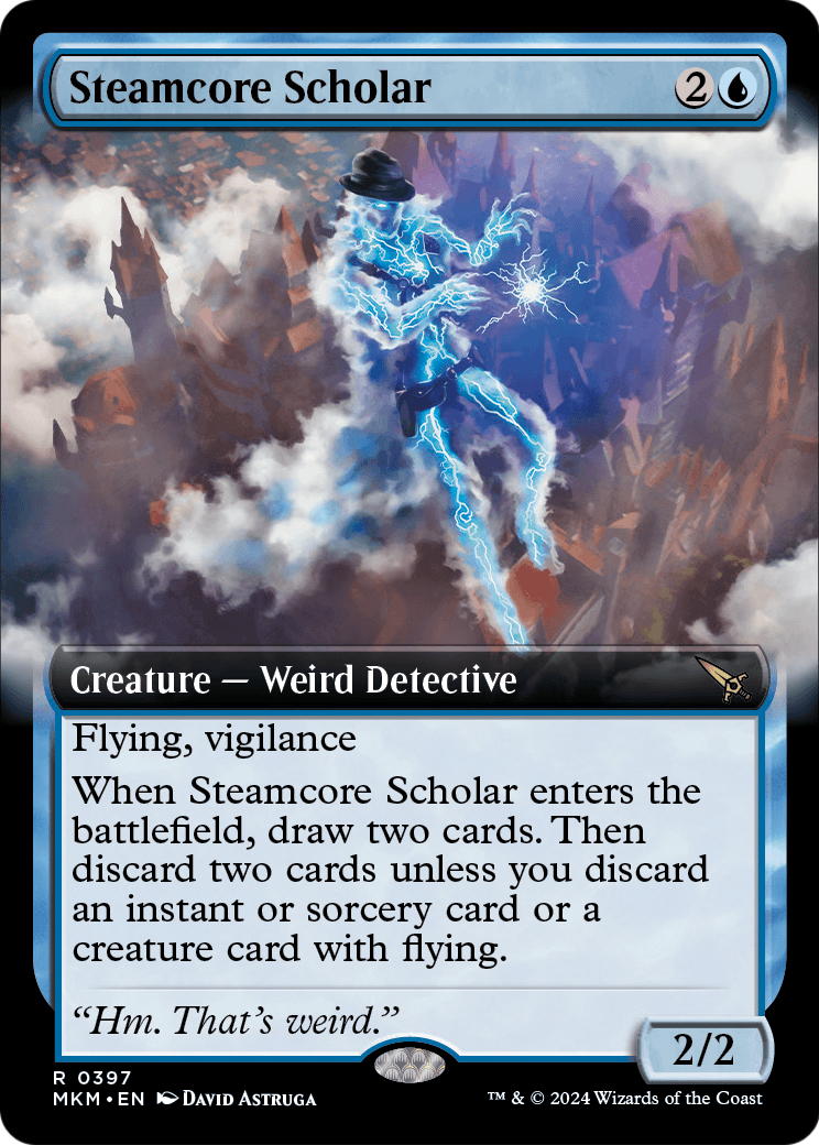 Steamcore Scholar (Extended Art) [Murders at Karlov Manor] Foil