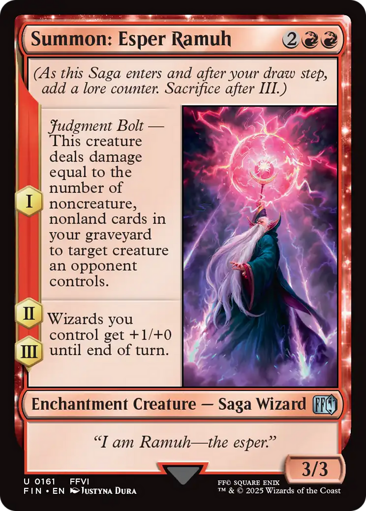Summon: Esper Ramuh (161) [FINAL FANTASY]  Foil