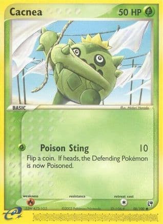 Cacnea - 58/100/100  - Reverse Holofoil Sandstorm - Common