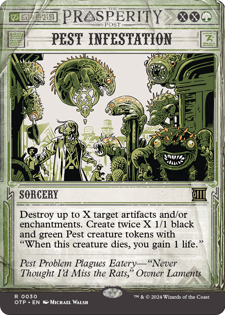 Pest Infestation [Outlaws of Thunder Junction: Breaking News] Foil