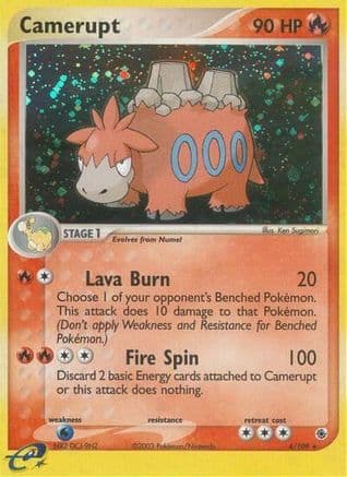 Camerupt 4/109 - Ruby and Sapphire Reverse Holofoil