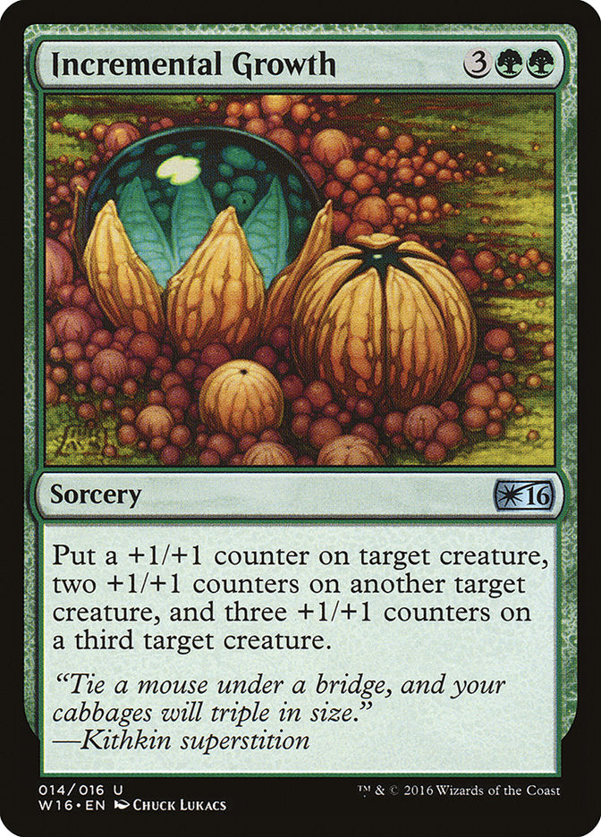 Incremental Growth 14/16 (Welcome Deck 2016) 