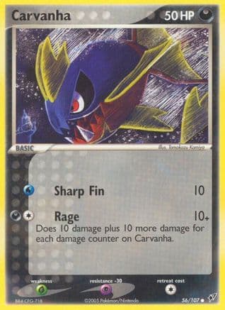 Carvanha 056/107 - Deoxys Reverse Holofoil