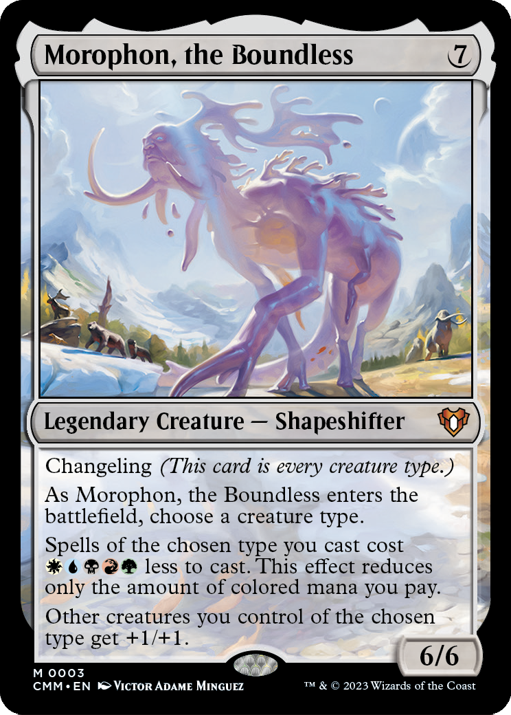 Morophon, the Boundless [Commander Masters] Foil