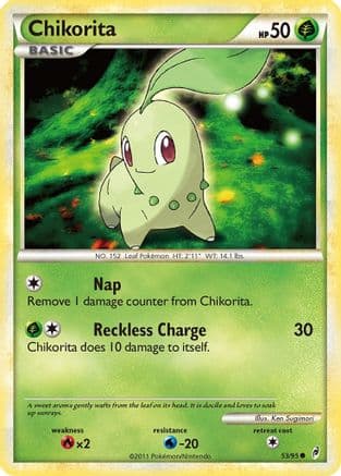 Chikorita (53/95) [HeartGold & SoulSilver: Call of Legends] Reverse Holofoil