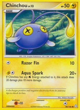 Chinchou 88/146 - Legends Awakened Reverse Holofoil