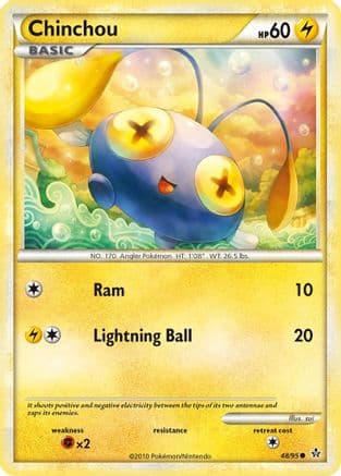 Chinchou  - Reverse Holofoil Unleashed - Common