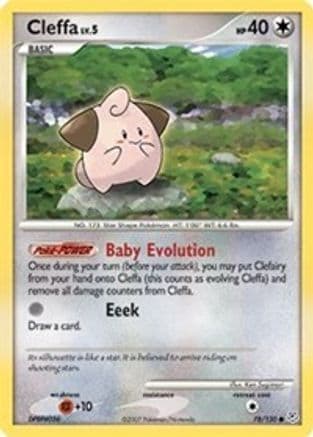 Cleffa 078/130 - Diamond and Pearl Reverse Holofoil