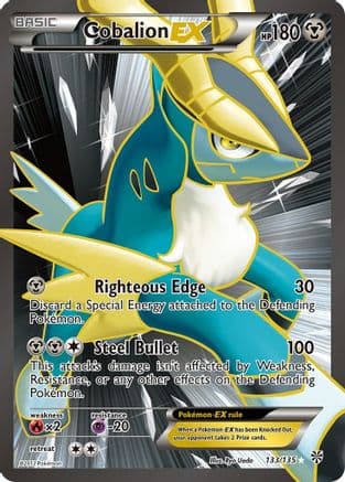 Cobalion EX ( Full Art) 133/135 - Plasma Storm Holofoil
