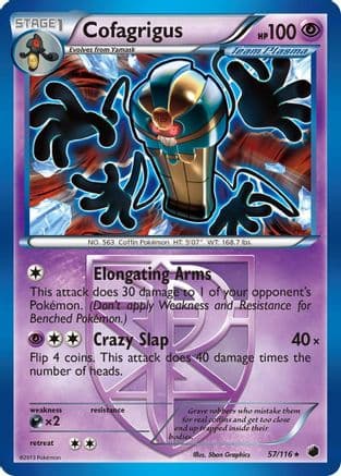 Cofagrigus (Team Plasma) 57/116 - Plasma Freeze Reverse Holofoil