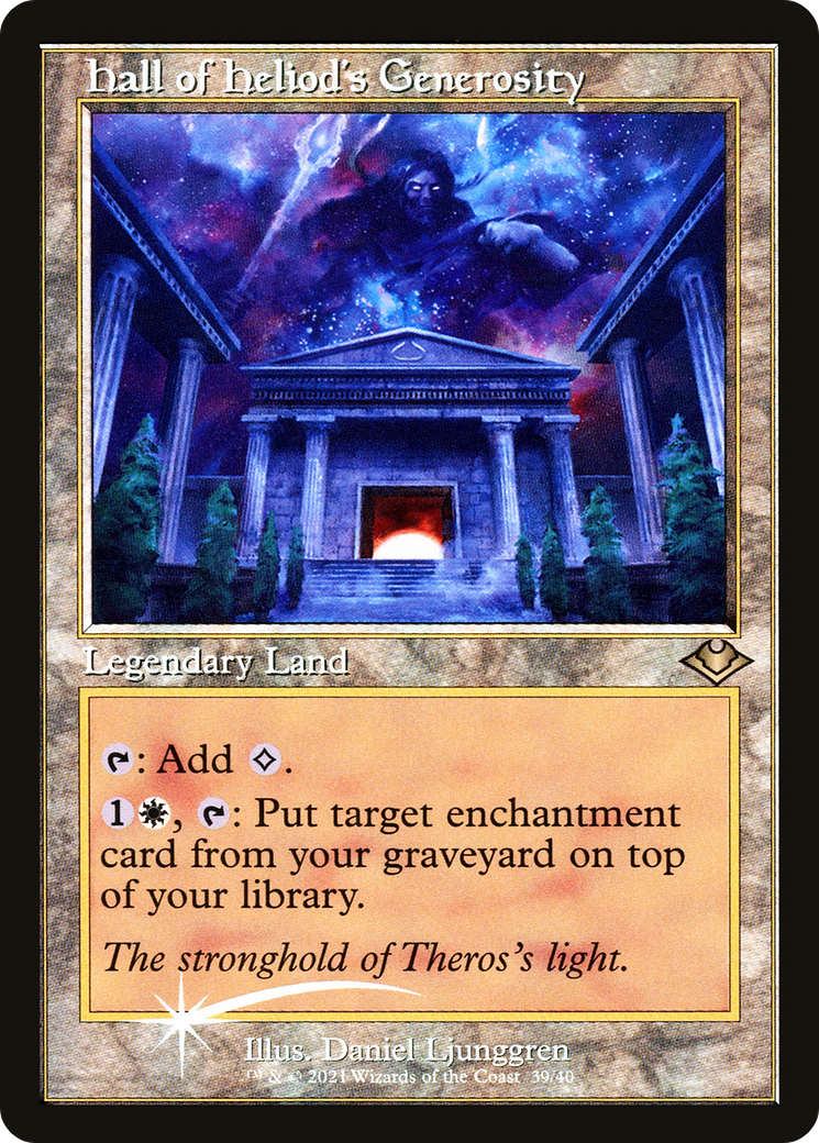 Hall of Heliod's Generosity (H1R-039) - Modern Horizons 1 Timeshifts Etched Foil