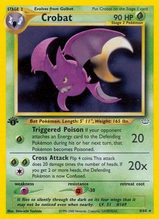Crobat  Neo Revelation - Holo Rare