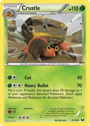 Crustle  - Reverse Holofoil Dark Explorers - Uncommon
