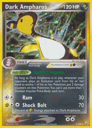 Dark Ampharos 002/109 - Team Rocket Returns Reverse Holofoil