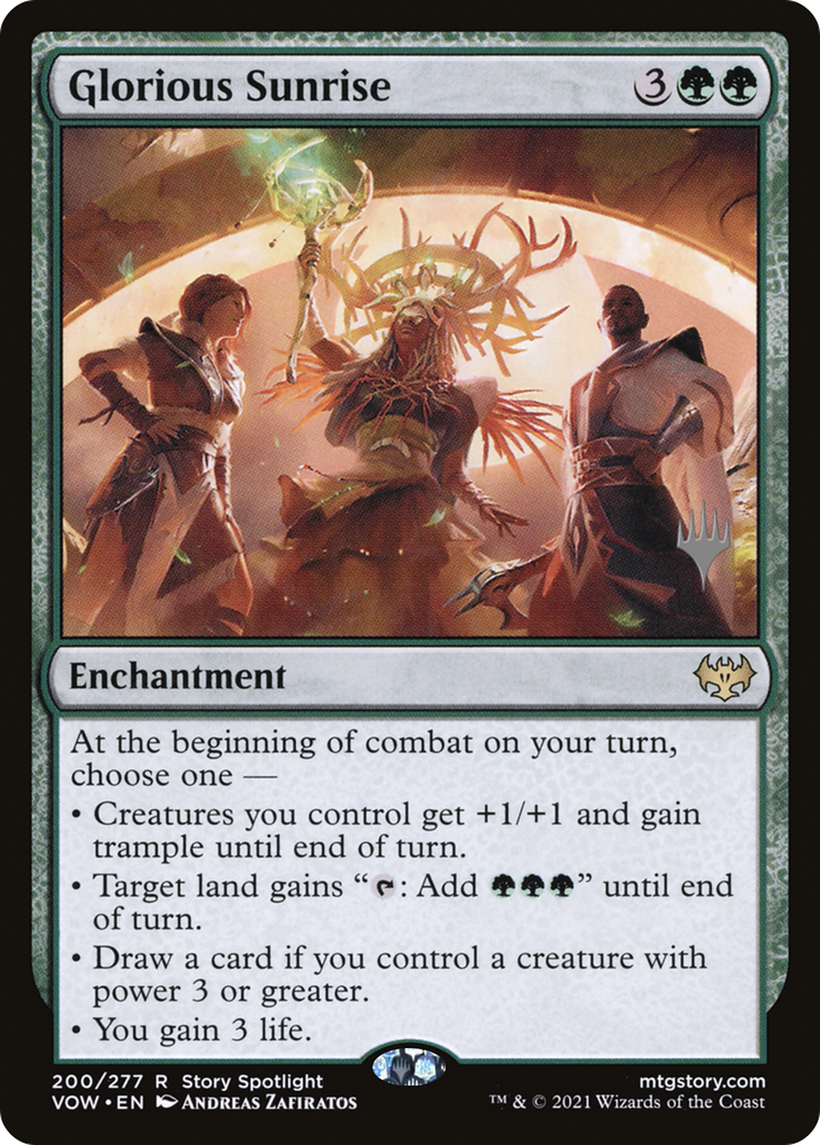 Glorious Sunrise (Promo Pack) [Innistrad: Crimson Vow Promos] Foil