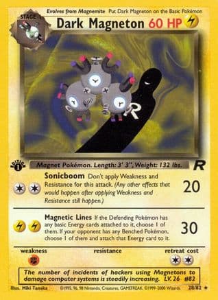 Dark Magneton 028/82 - Team Rocket 1st Edition