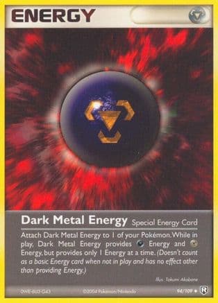 Dark Metal Energy 094/109 - Team Rocket Returns Reverse Holofoil
