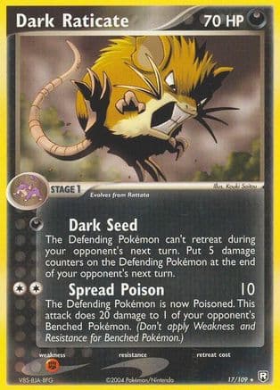 Dark Raticate 017/109 - Team Rocket Returns Reverse Holofoil