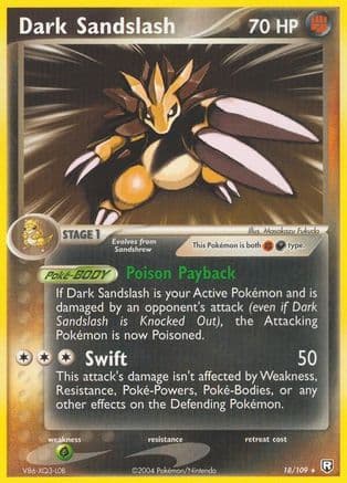 Dark Sandslash 018/109 - Team Rocket Returns Reverse Holofoil