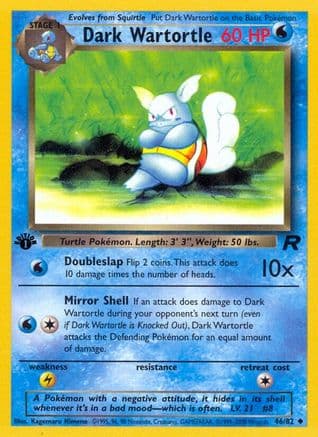 Dark Wartortle 046/82 - Team Rocket 1st Edition