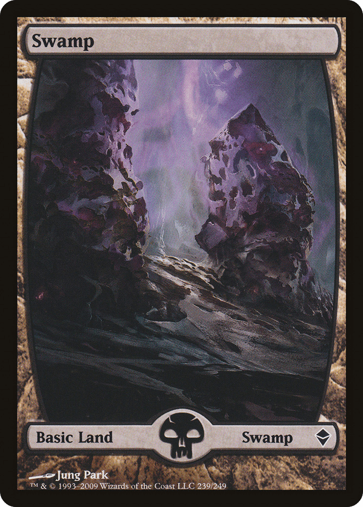 Swamp (239) [Zendikar] Foil