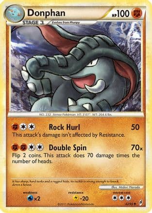 Donphan  - Reverse Holofoil Call of Legends - Uncommon