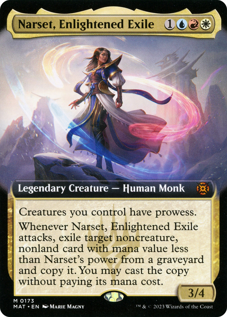Narset, Enlightened Exile (Extended Art) [March of the Machine: The Aftermath] Foil