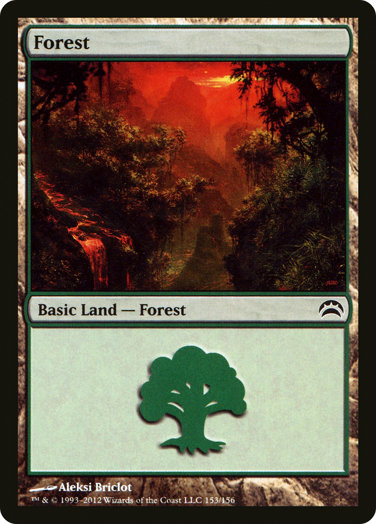 Forest (153) [Planechase 2012]  Foil