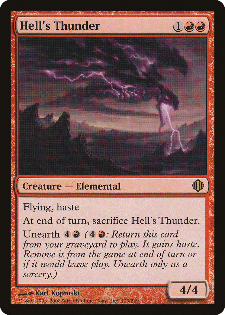 Hell's Thunder [Shards of Alara] Foil