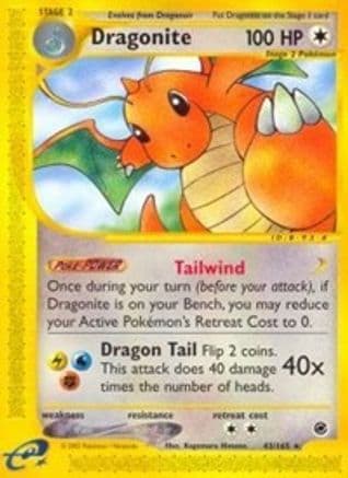 Dragonite 43/165 - Expedition Reverse Holofoil