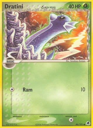 Dratini (Delta Species) 046  - Reverse Holofoil Dragon Frontiers - Common