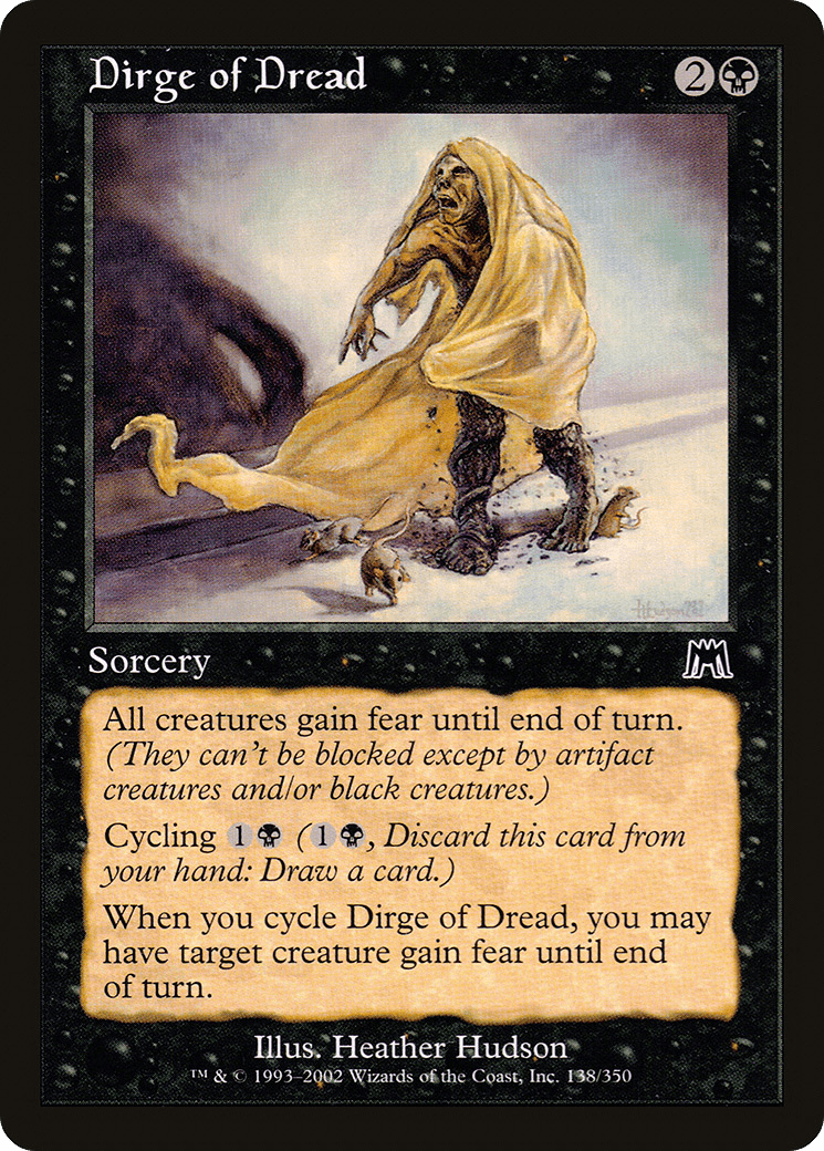 Dirge of Dread [Onslaught] Foil