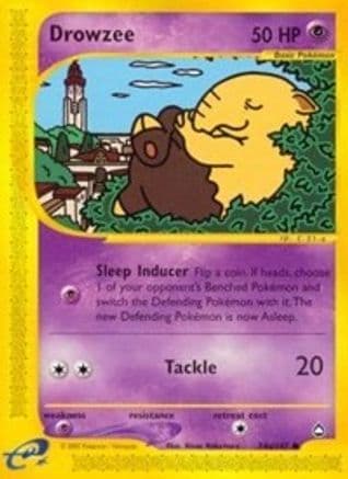 Drowzee (74b) 74b- Aquapolis Reverse Holofoil