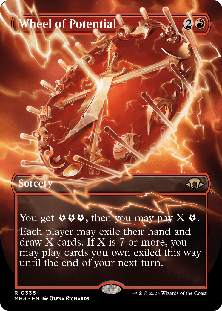Wheel of Potential (Borderless) [Modern Horizons 3] Foil
