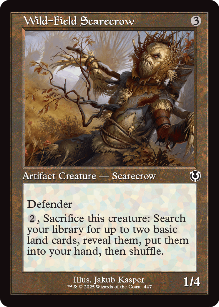 Wild-Field Scarecrow (Retro Frame) (-447) [Innistrad Remastered]  Foil