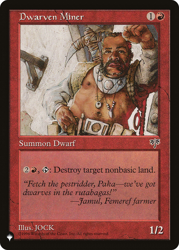 Dwarven Miner |  (MIR-169) [The List]